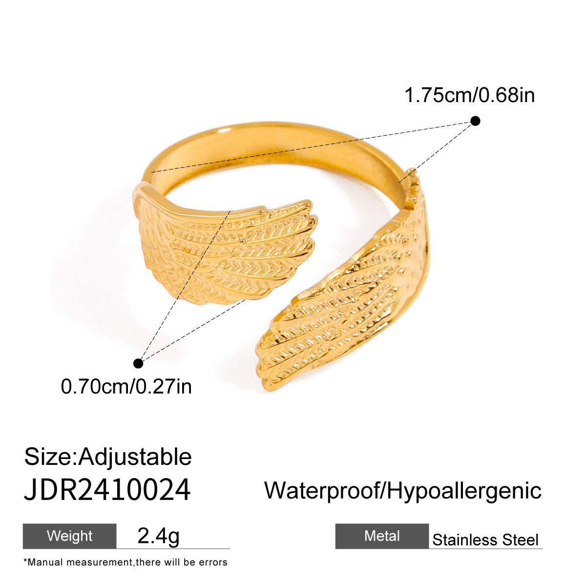 Jiding Titanium Steel Ring Finger Ring Hand Jewelry Rings Stainless Steel