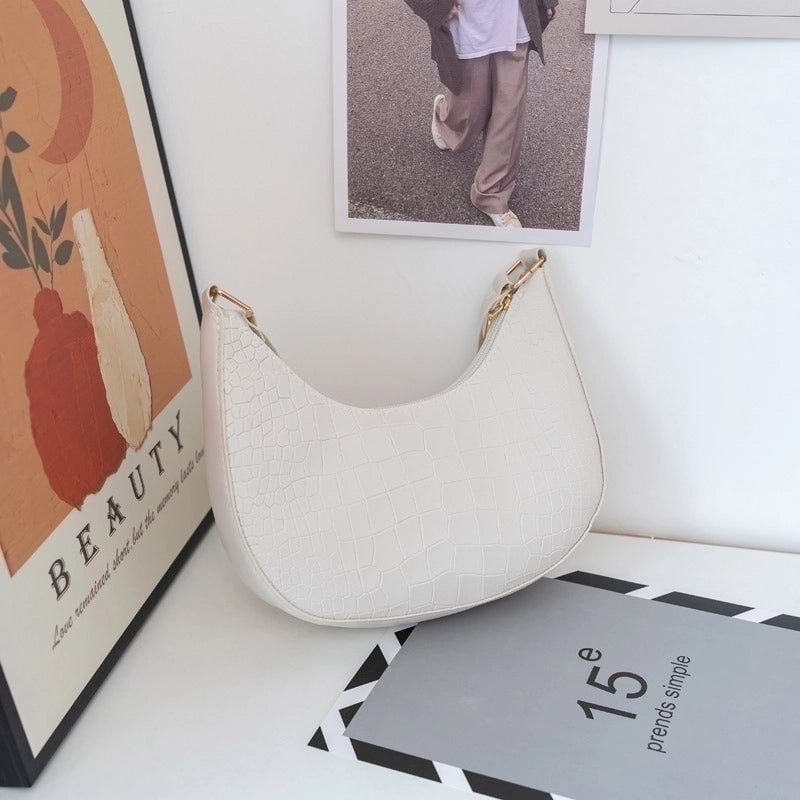 Women's All Seasons Pu Leather Basic Shoulder Bag Underarm Bag