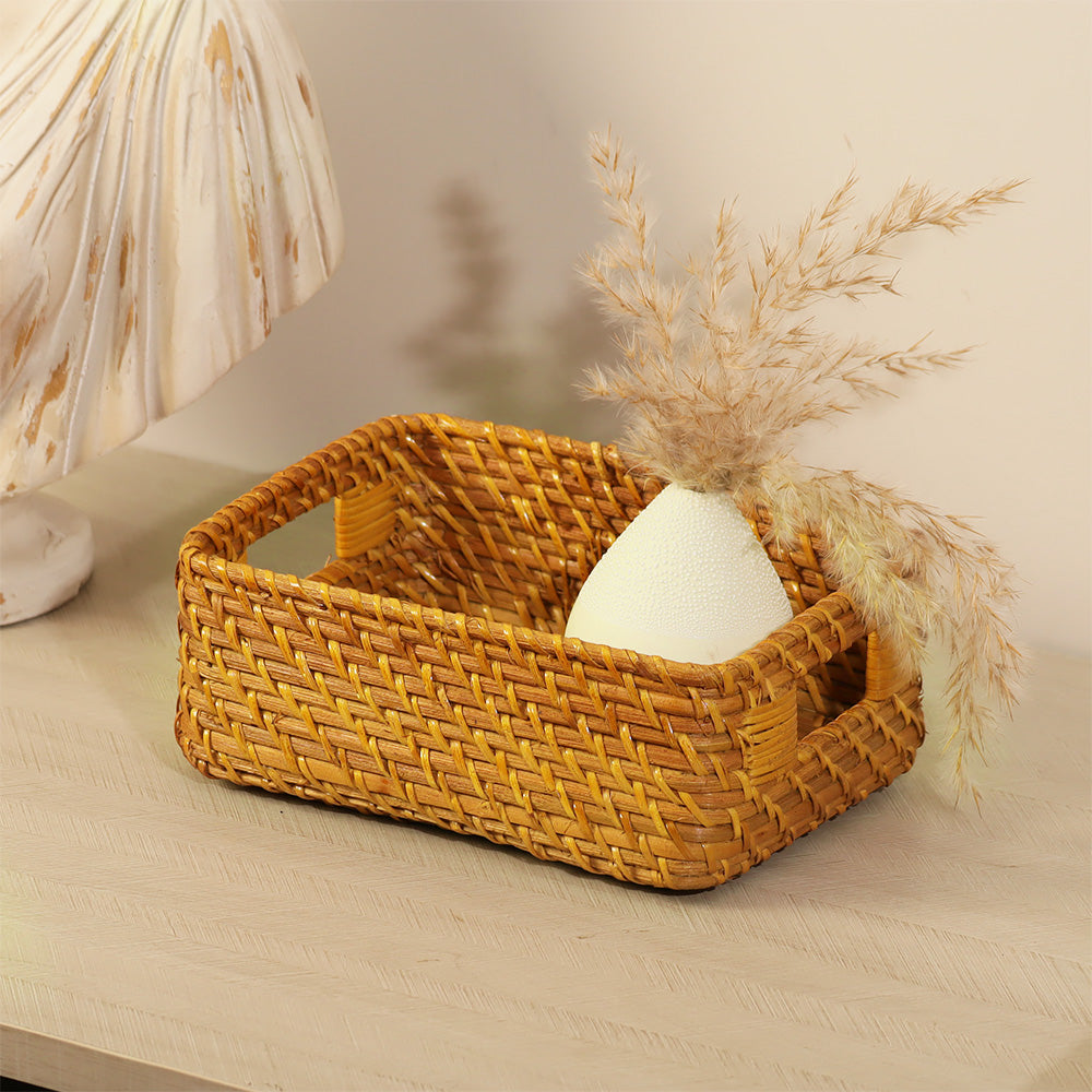 Vitta Rattan Storage Basket Small - Natural