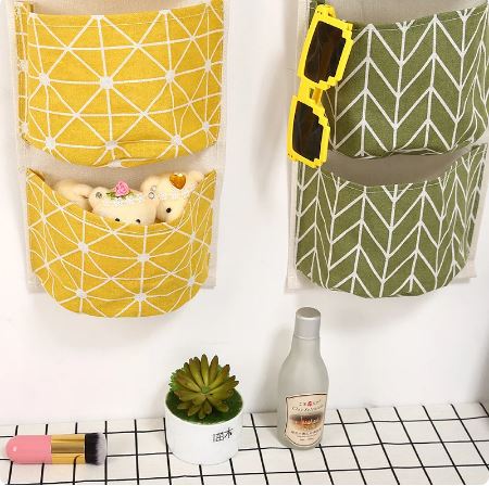 1pc Hanging Pockets Organizer Over The Door. Storage Multi Pocket Bags Hanging Storage Bag