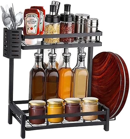 2 Layer Multifunctional Spice Rack. Spice Organizer