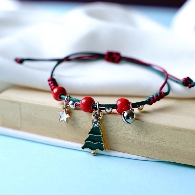 Fashion Santa Claus Snowman Alloy Women's Bracelets 1 Piece