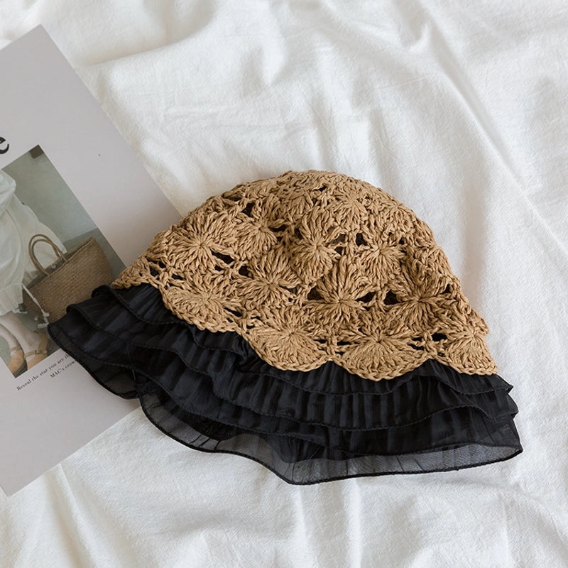 Women's Minimalist Classic Style Solid Color Wide Eaves Straw Hat