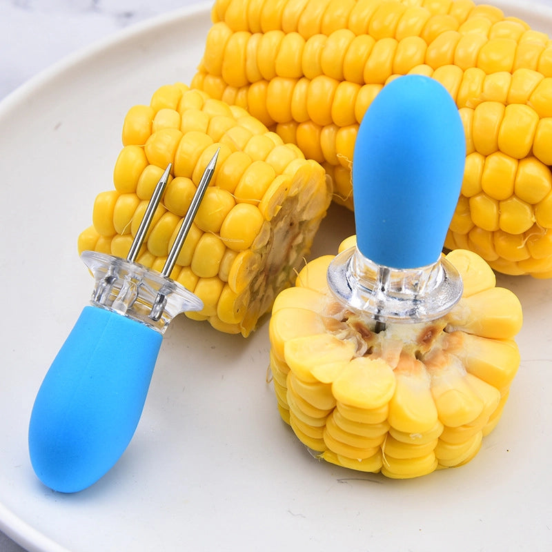 Stainless Steel Corn Needle Multi-purpose BBQ Fork Outdoor Barbecue Supplies Barbecue Utensils