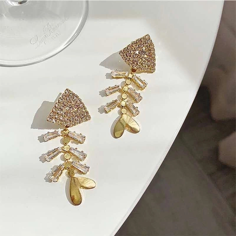 1 Pair Fashion Flower Butterfly Bow Knot Inlay Alloy Artificial Pearls Rhinestones Shell Earrings