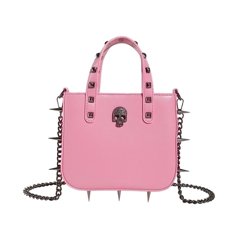 Women's All Seasons Pu Leather Cross Solid Color Streetwear Square Magnetic Buckle Handbag Square Bag