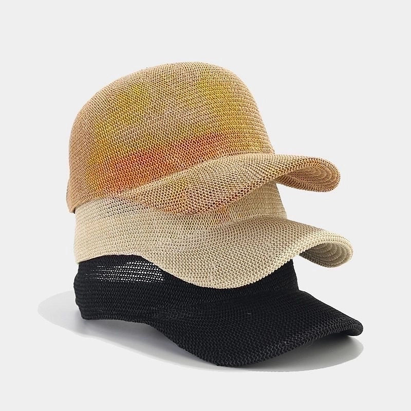 Women's Vacation Minimalist Solid Color Curved Eaves Baseball Cap