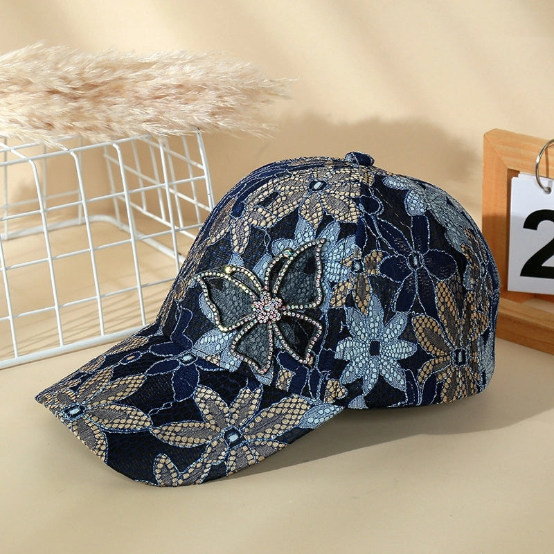 Women's Minimalist Classic Style Color Block Curved Eaves Baseball Cap