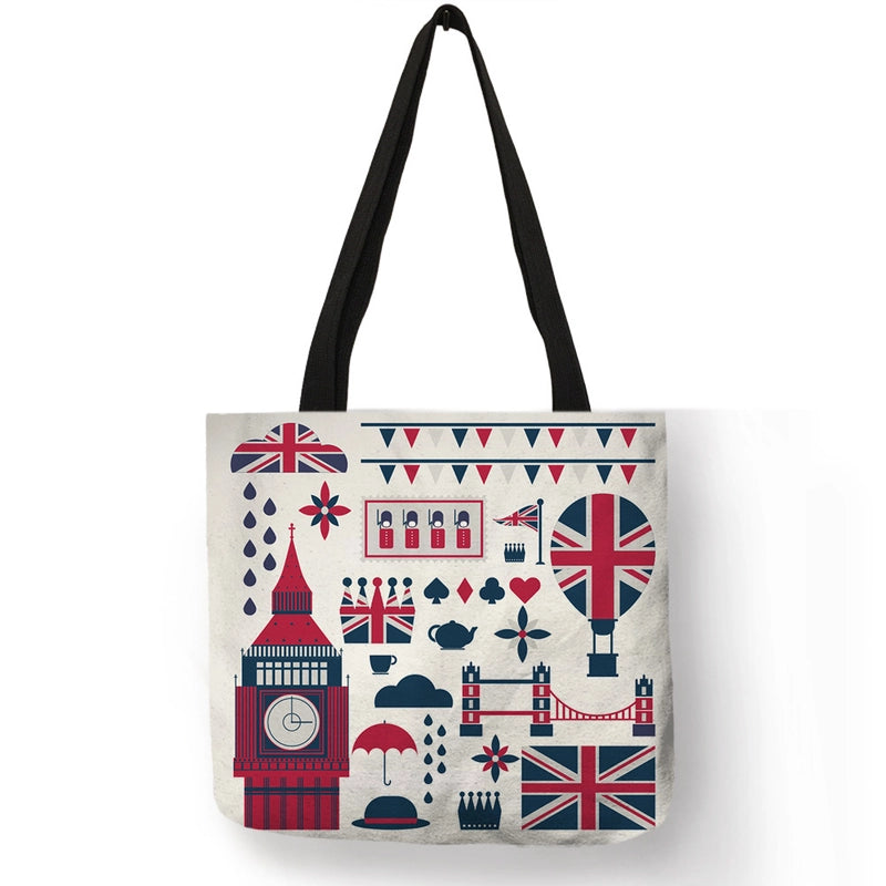 Women's Medium Polyester Printing Basic Classic Style Square Open Shoulder Bag