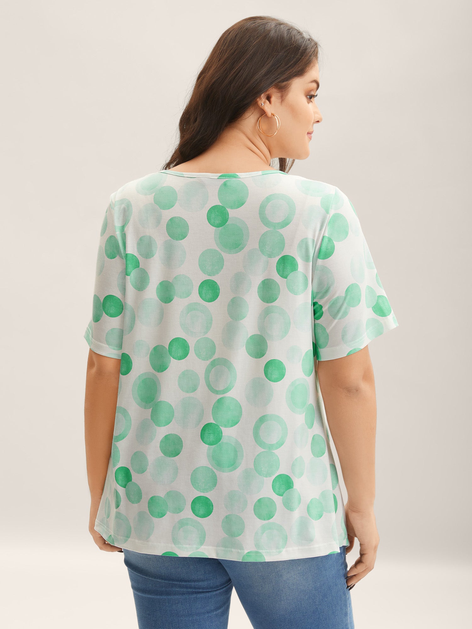 Supersoft Stretchy Polka Dots T-Shirt