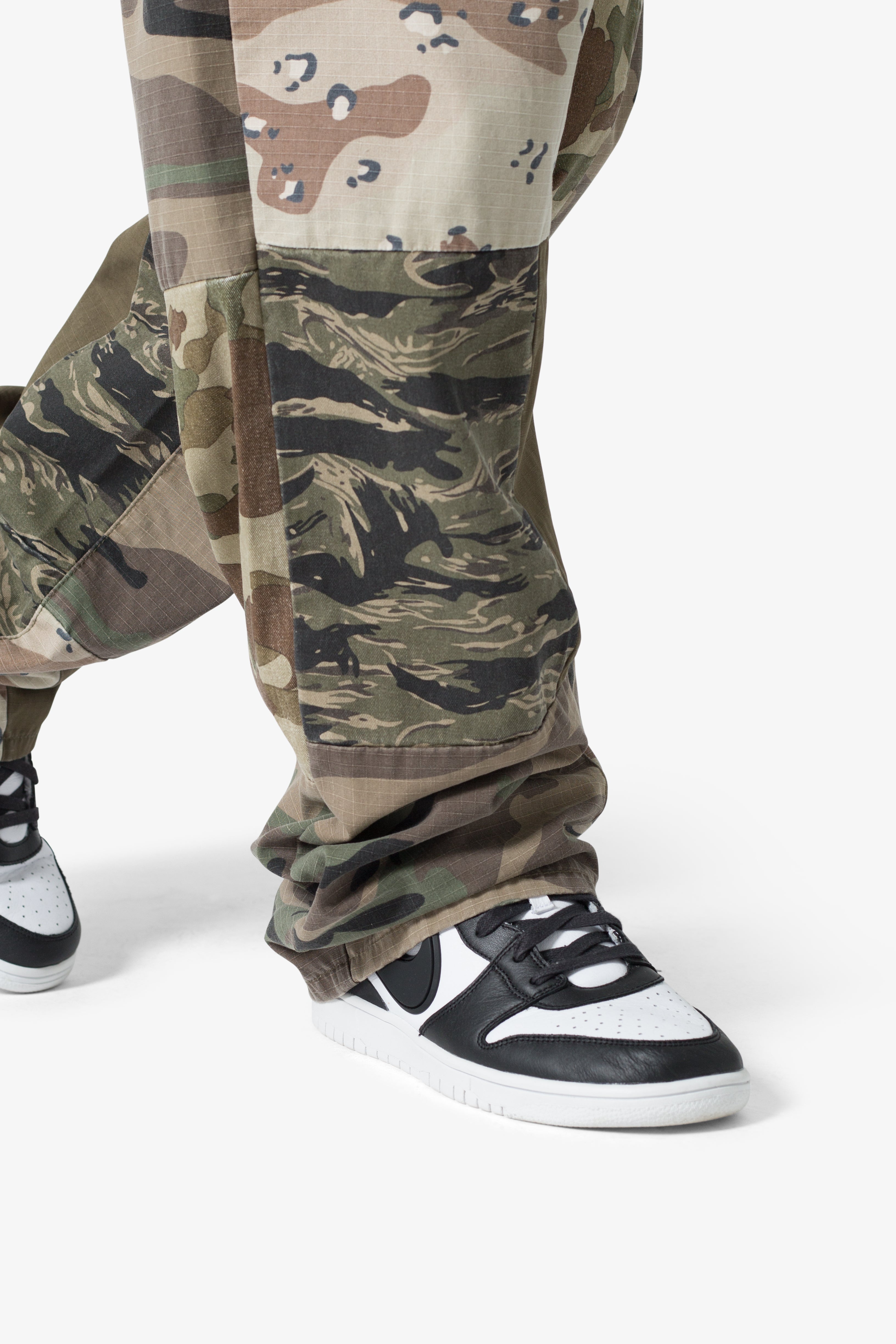 Ultra Baggy Patchwork Denim - Camo