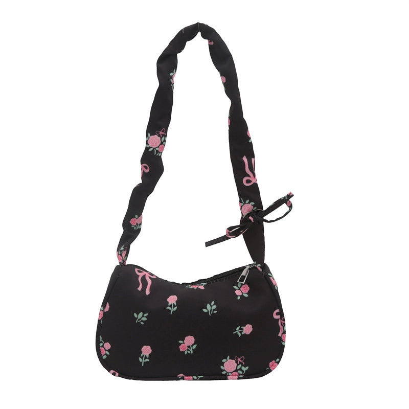 Sweet And Beautiful Handbag Small Bag Women's Bag Underarm Bag 2024 New Shoulder Bag Casual Small Square Bag