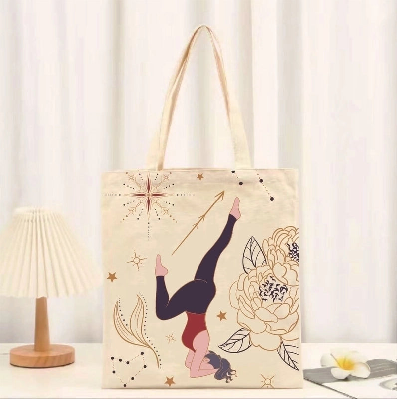 Women's Minimalist Cartoon Shopping Bags