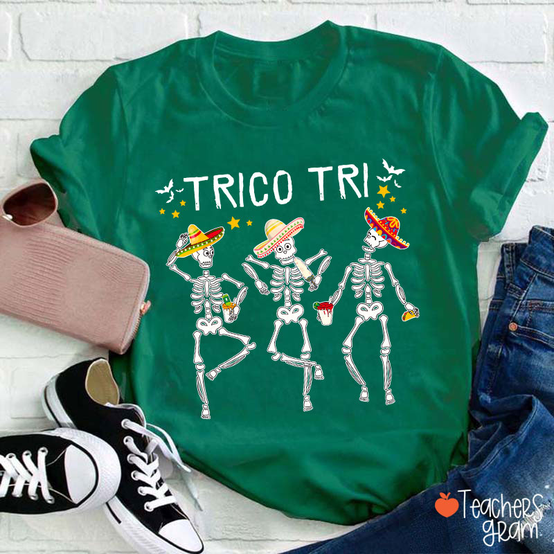 Trico Tri Halloween Spanish Teacher T-Shirt