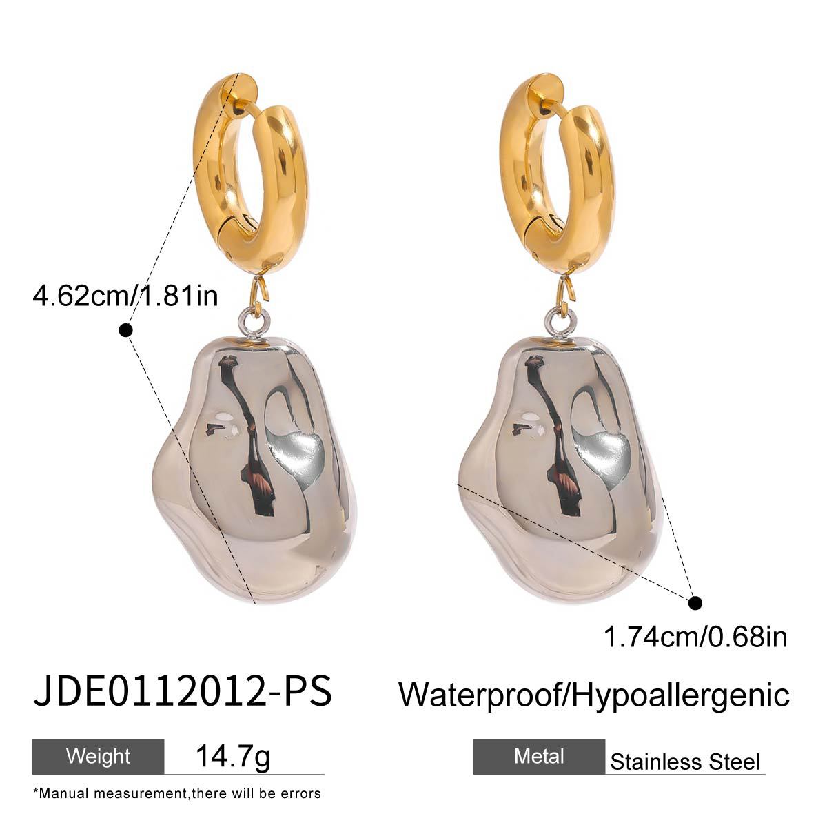 Titanium Steel Earrings Earrings Exaggerated Earrings Stainless Steel Earrings