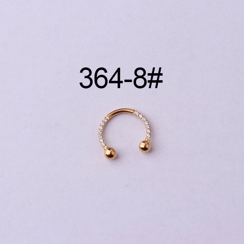 Ear Cartilage Rings & Studs Fashion Geometric 316L Stainless Steel  Plating