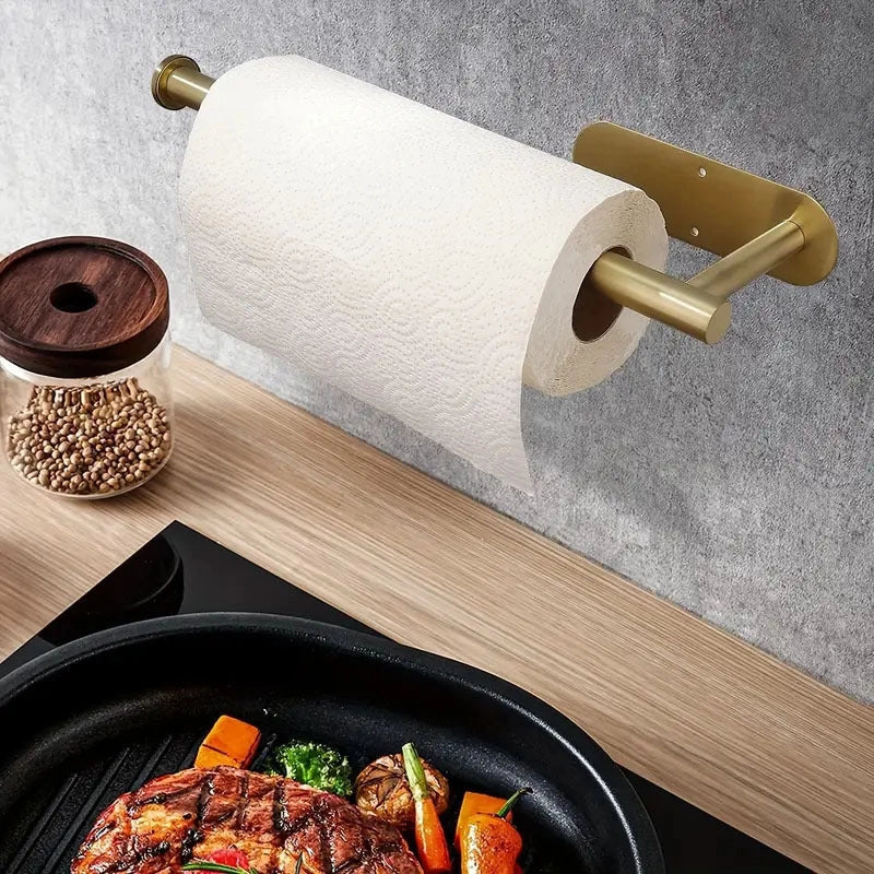 Casual Solid Color Stainless Steel Tissue Holder