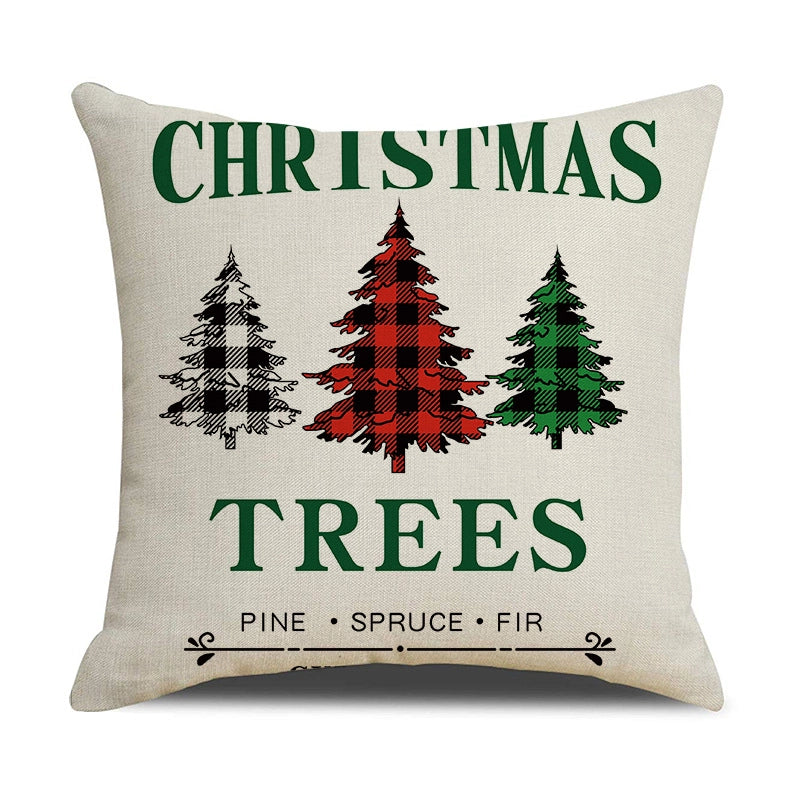 Fashion Letter Elk Polyester Pillow Cases
