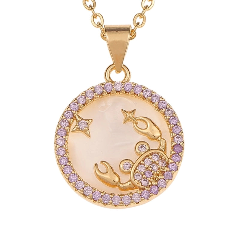 Copper Inlaid Zircon Copper Necklaces