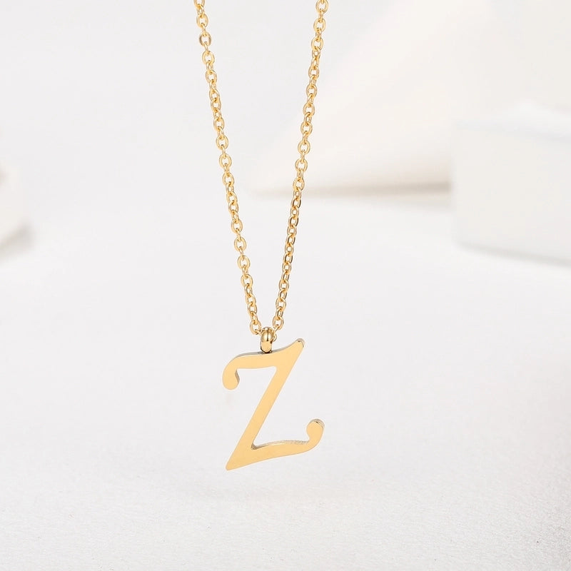 Minimalist Letter 201 Stainless Steel 18K Gold Plated Plating