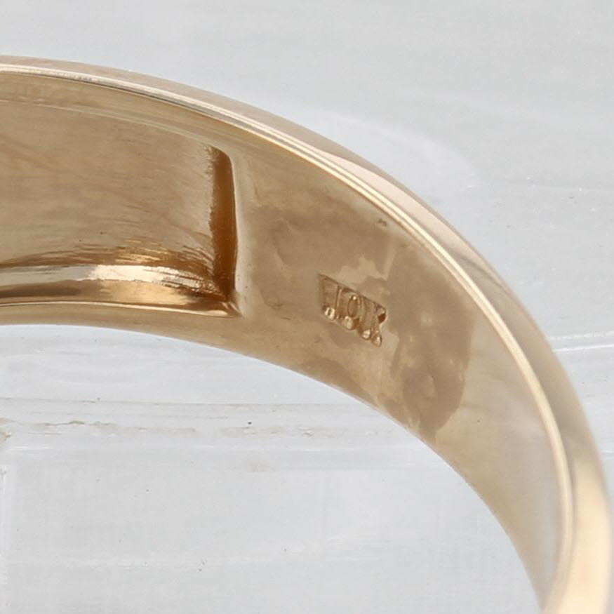 1.05ctw Blue Sapphire Diamond Ring 10k Yellow Gold Size 9.75