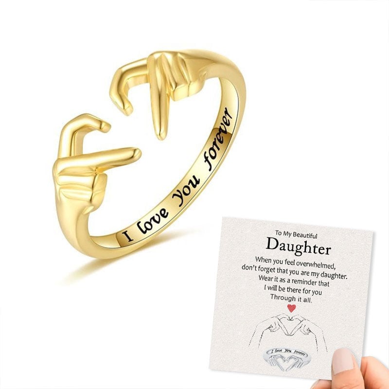 To My Beautiful Daughter I Love You Forever Ring