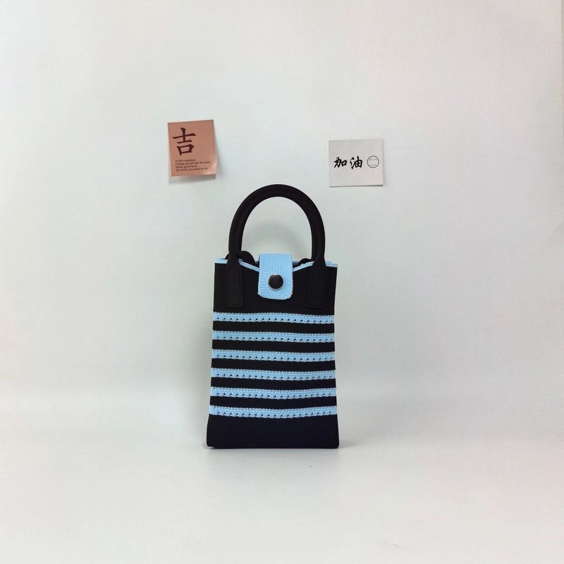 Women's Polyester Color Block Streetwear Square Hidden Buckle Handbag