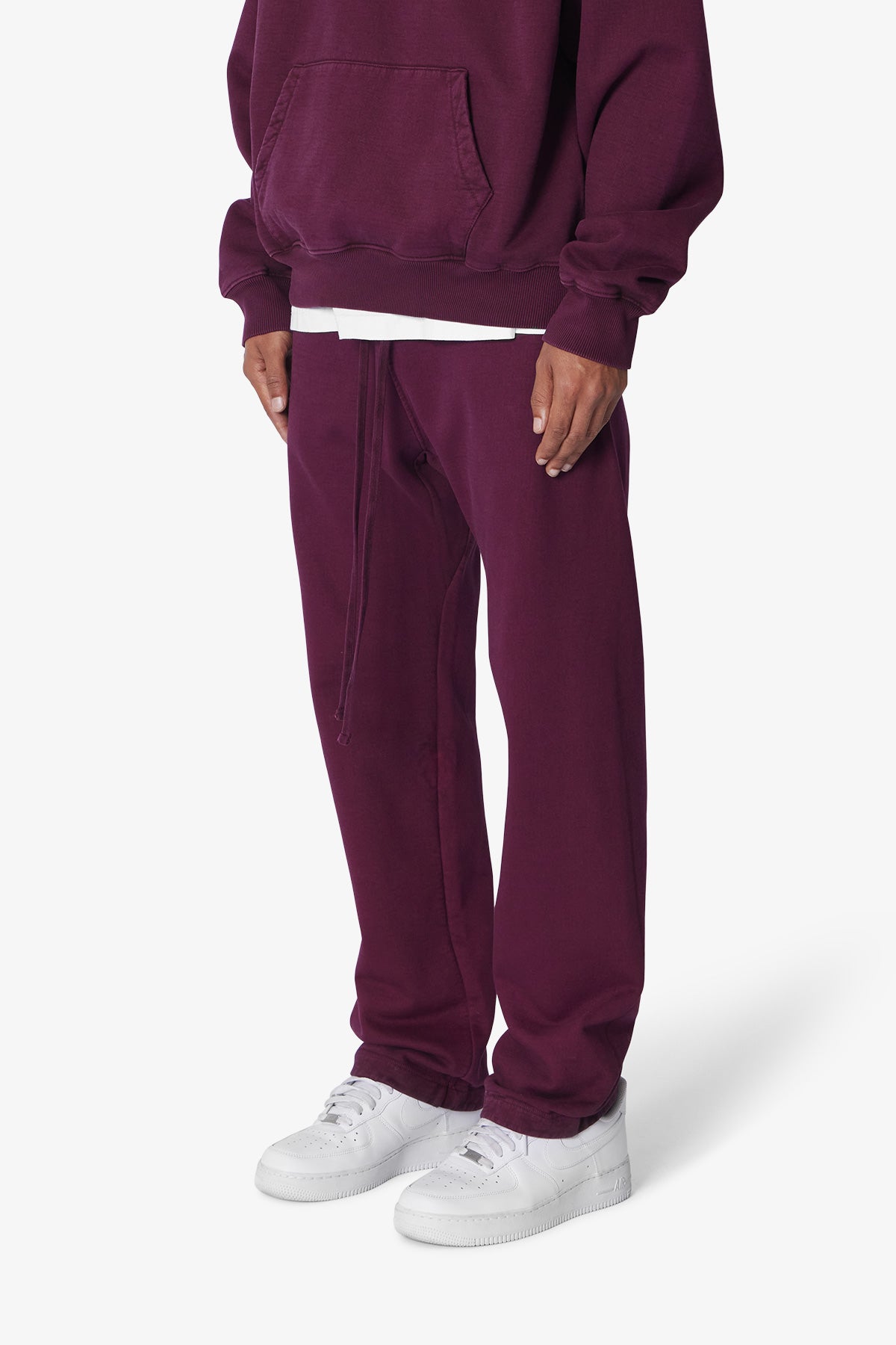 Heavy Relaxed Every Day Sweatpants - Burgundy