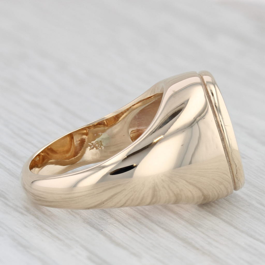 One Dollar Gold Coin Ring 10k 900 Yellow Gold Size 7 Signet US Liberty AS IS