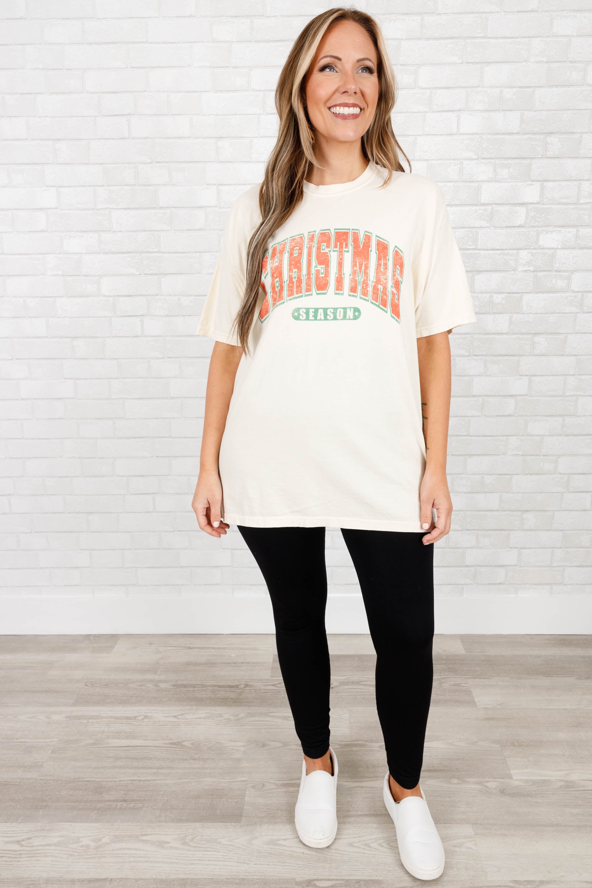 Comfort Colors: Christmas Season Tee. Ivory