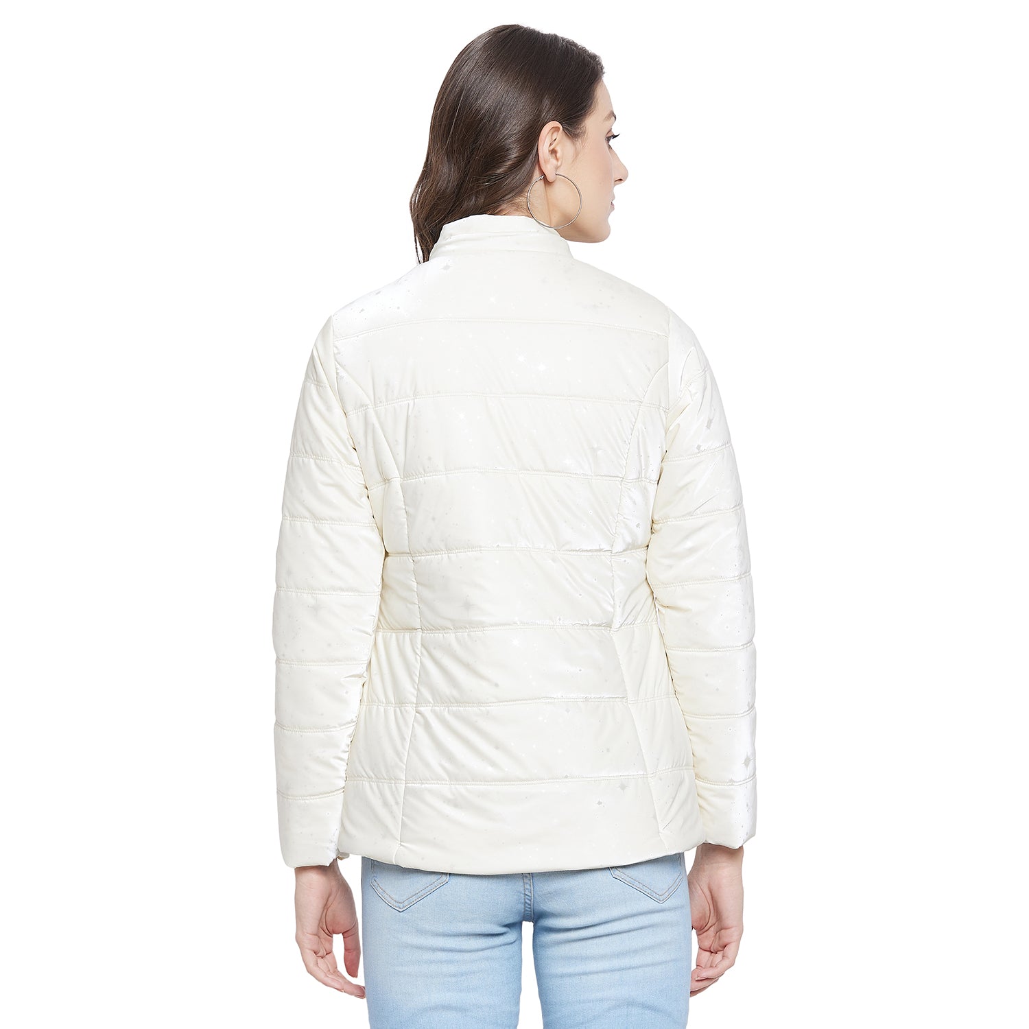 Duke Stardust Women Full Sleeve Embossed Quilted Jacket (SDZ6741)