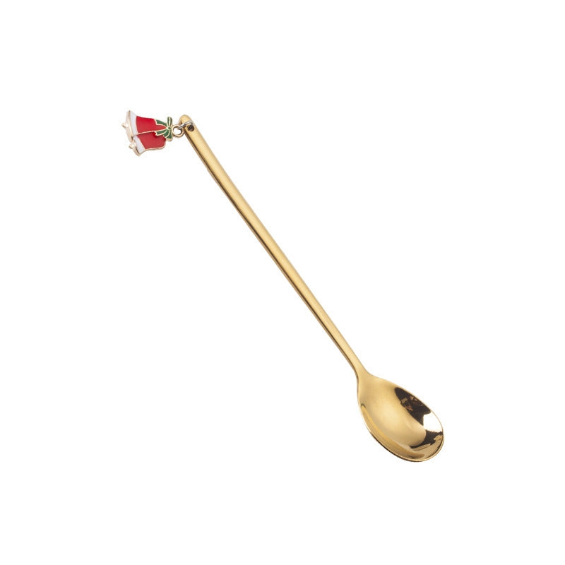 Christmas Cute Solid Color Stainless Steel Spoon 1 Piece 1 Set