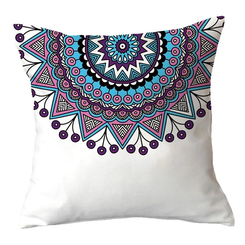 Casual Vacation Color Block Plush Pillow Cases