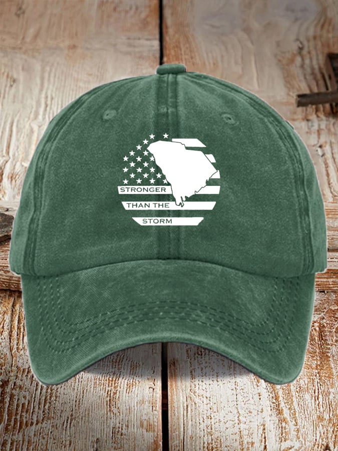 Unisex North Carolina Strong Stronger Than The Storm Print Baseball Cap