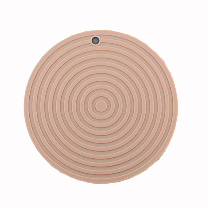 18/24/30cm Round Pattern Heat Insulation Mat Casserole Coaster Bowl Mat Dining Table Mat Induction Cooker Mat Silicone Plate Mat Placemat