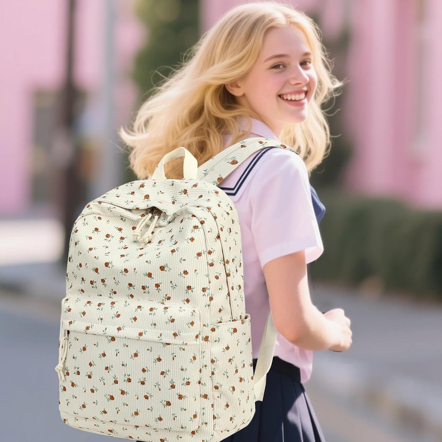 Bluboon School Backpack Teens Girls Boys Kids School Book Bags with Lunch Box Pencil Bag