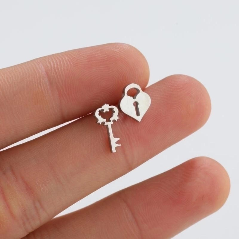 Fashion Geometric Plating 201 Stainless Steel No Inlaid 18K Gold Plated Ear Studs