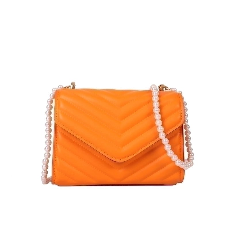 Women's Small Pu Leather Solid Color Fashion Square Zipper Crossbody Bag