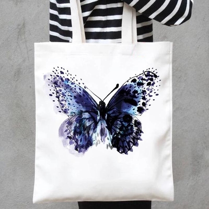 Women's Minimalist Butterfly Shopping Bags