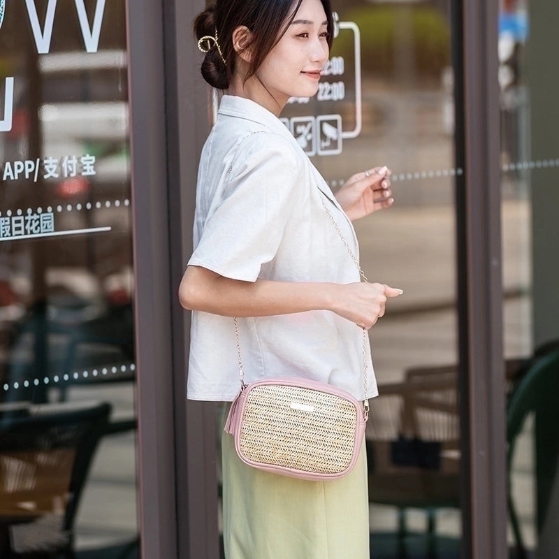 Women's Small Spring&summer Straw Fashion Shoulder Bag