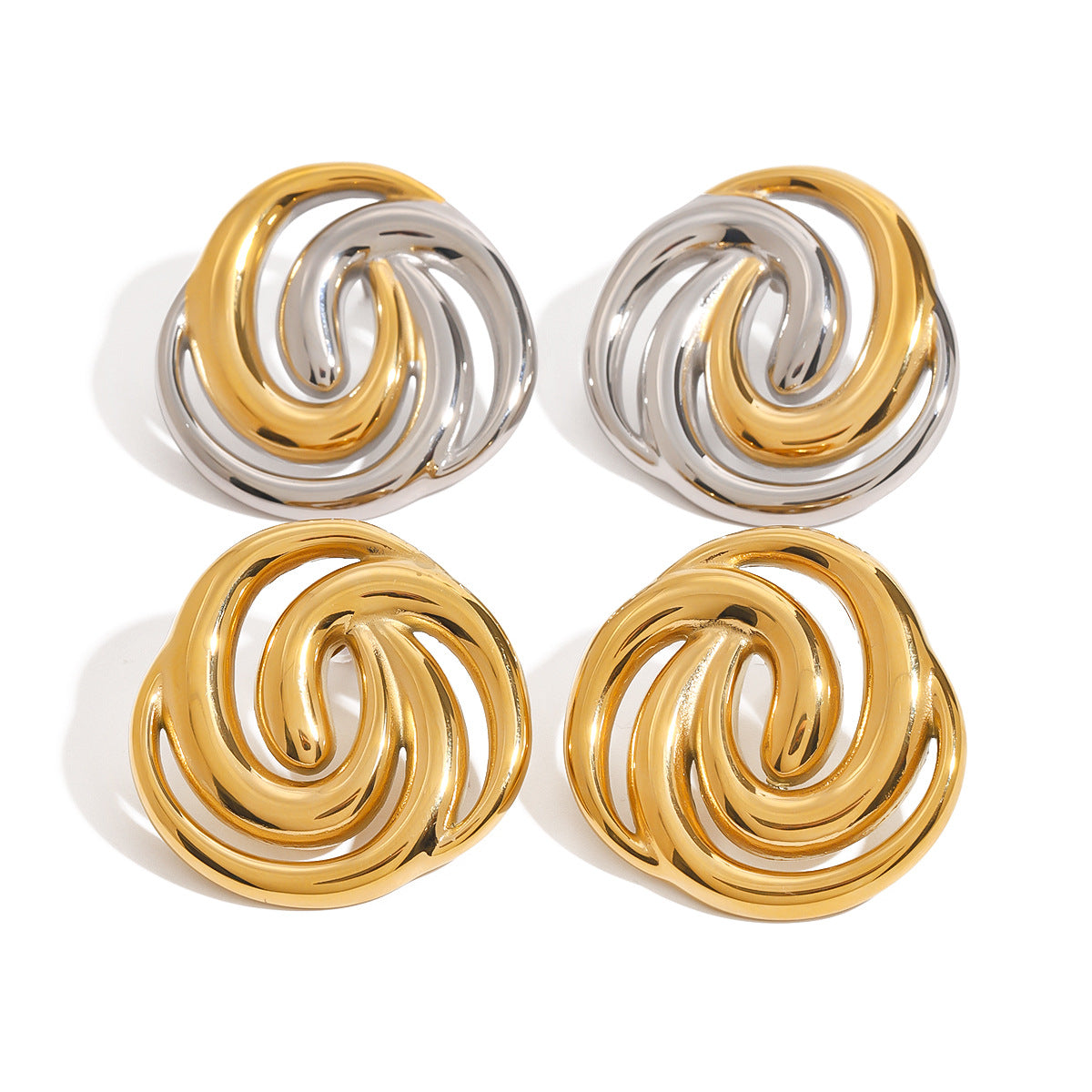 Titanium Steel Earrings Earrings 18K Gold Earrings Stainless Steel