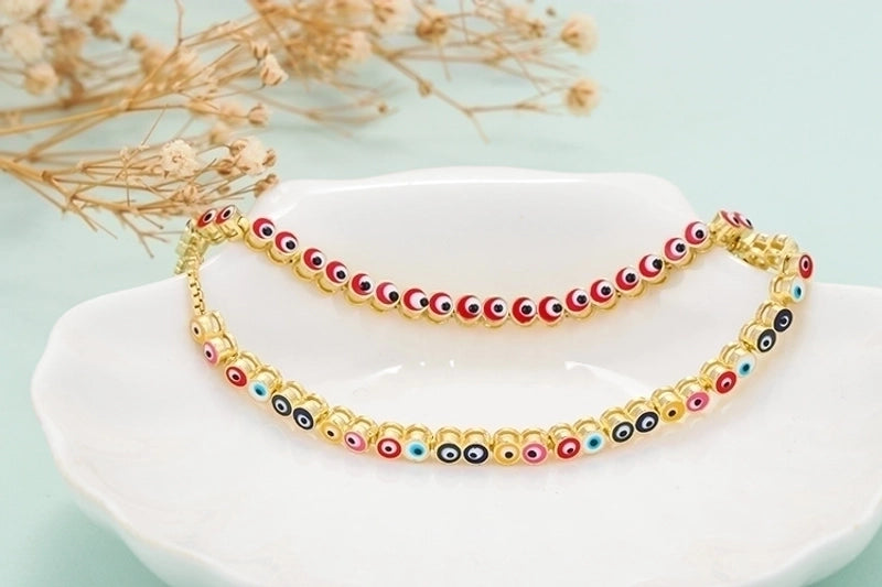 Copper Geometric Zircon Copper Bracelets