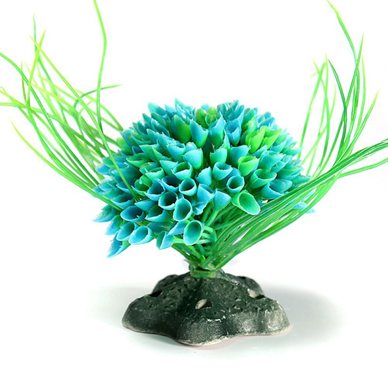 Green Plant Ornament For Aquarium