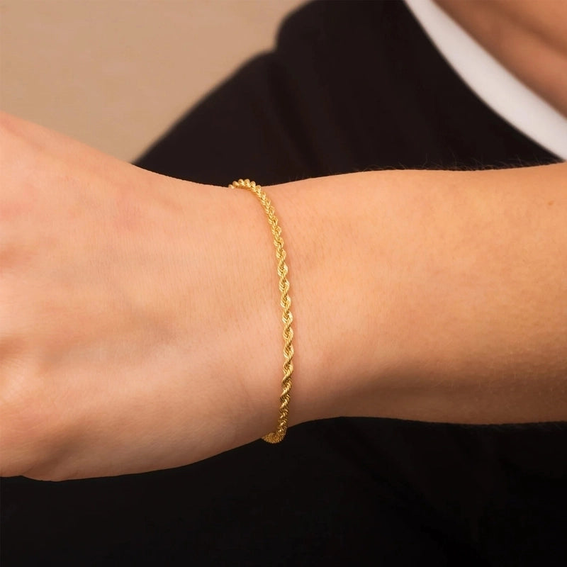 Minimalist Geometric 316L Stainless Steel  18K Gold Plated Bracelets In Bulk
