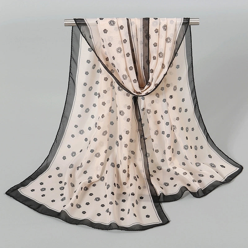 Women's Streetwear Solid Color Chiffon Scarves & Gloves