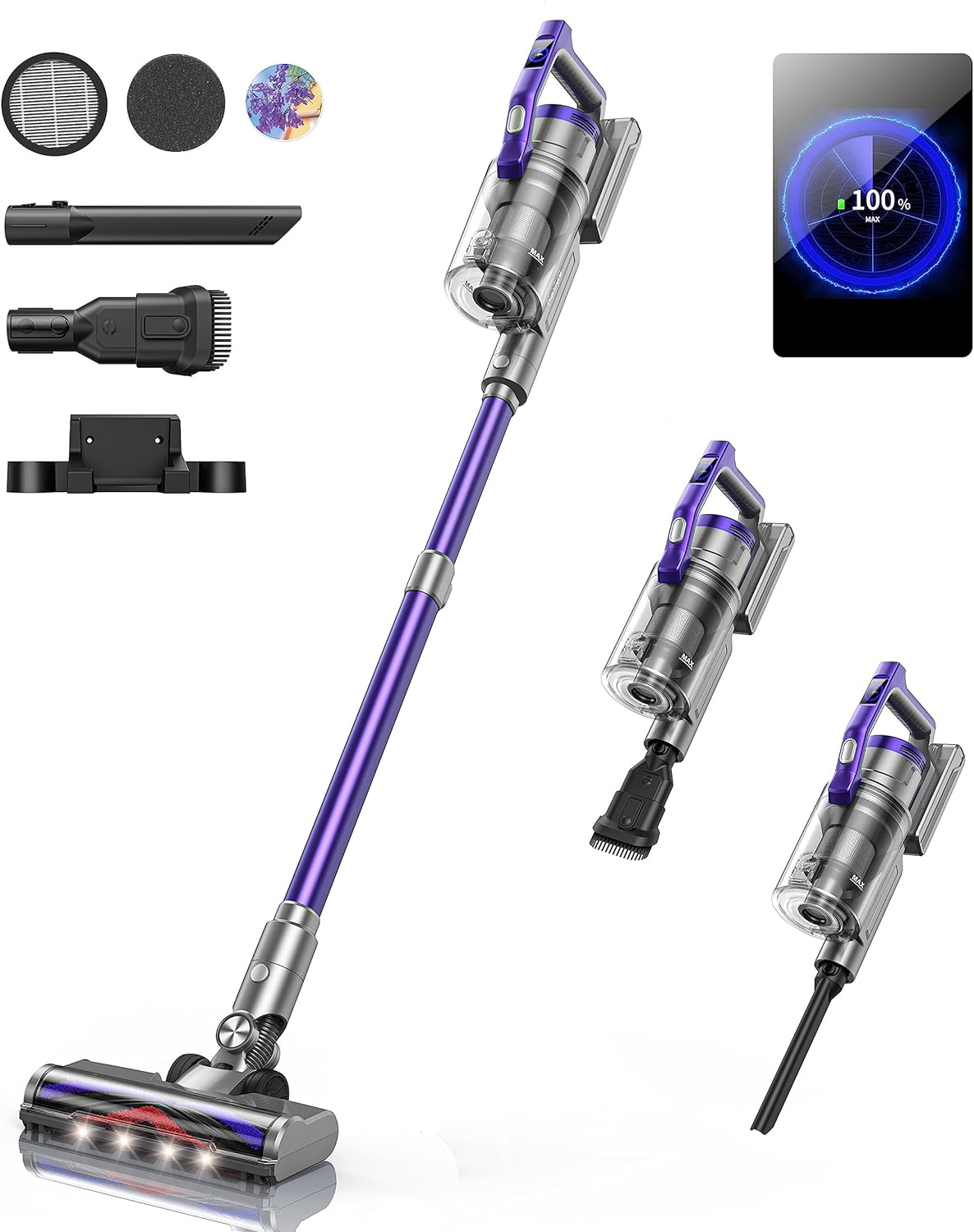 450W Cordless Vacuum Cleaner Set