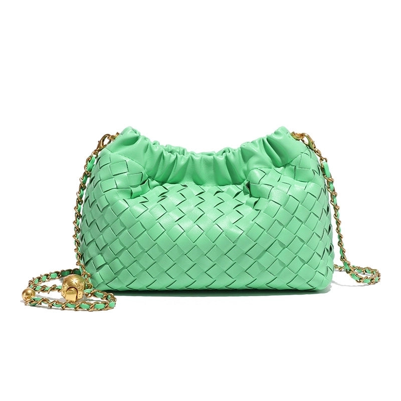 Women's Small All Seasons Pu Leather Solid Color Classic Style Square String Shoulder Bag