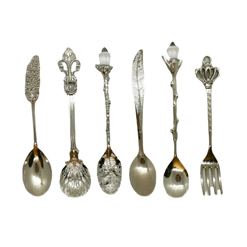 Casual Elegant Retro Solid Color Zinc Alloy Spoon 1 Set