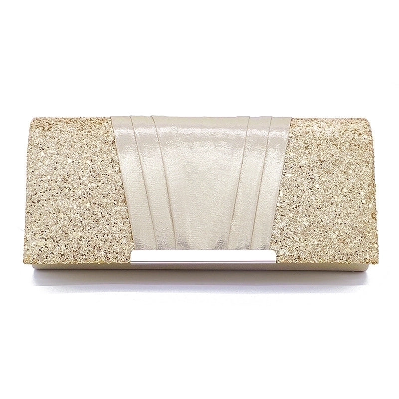 Dark Blue Black Pink Polyester Solid Color Square Evening Bags