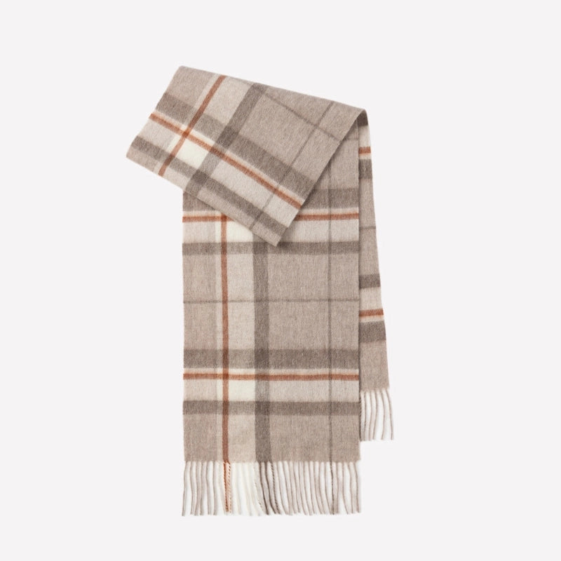 Wool Scarf Advanced Sense Simple Plaid Spring Clothing Women's Clothing Batch Winter Explosions For Women And Men